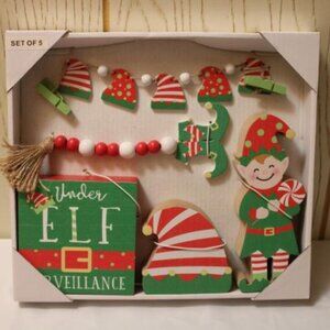 Elf Christmas Mini Table Pieces - New in Box